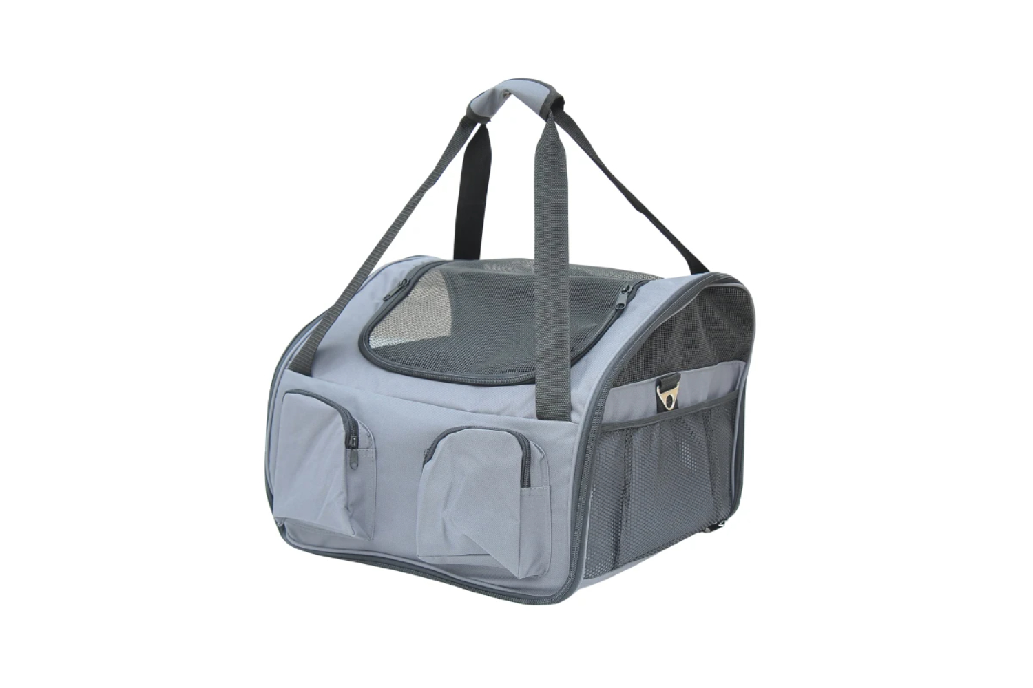 PawHut Pets Carrier Folding Bag | Grey