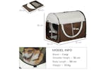 PawHut Dog Travel Crate | Brown