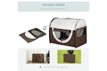 PawHut Dog Travel Crate | Brown