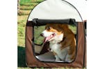 PawHut Dog Travel Crate | Brown