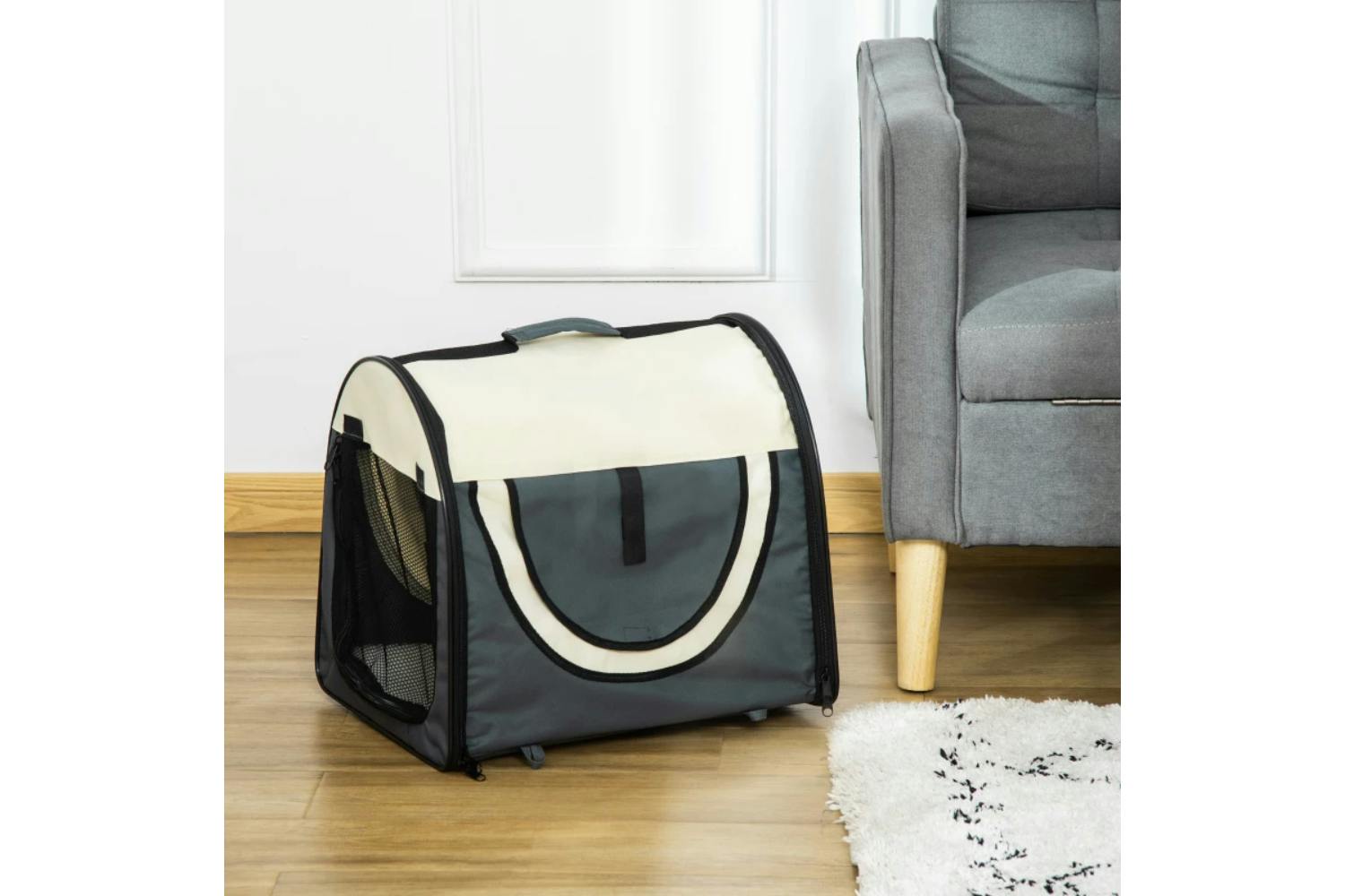 PawHut Small Dog Carrier Folding Bag | Grey