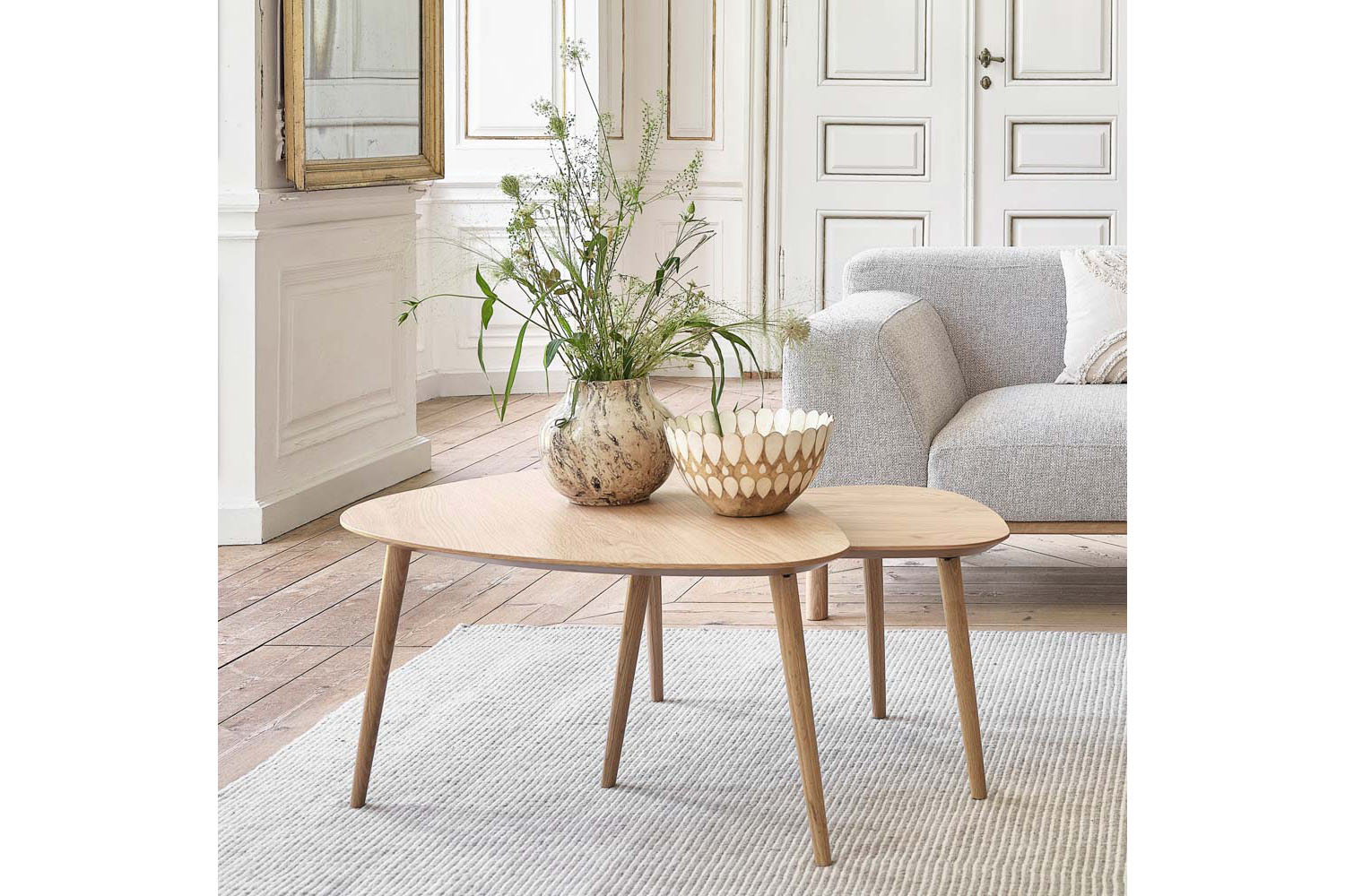 Adda Triangular Nest of Tables | Natural