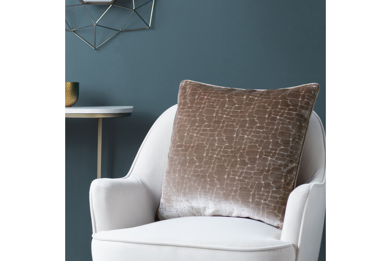 Bloomsbury Feather Cushion | Taupe | 50 x 50 cm