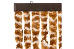 Vidaxl Insect Curtain Ochre And White 100x220 Cm Chenille