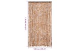 Vidaxl Insect Curtain Ochre And White 100x220 Cm Chenille