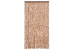 Vidaxl Insect Curtain Ochre And White 100x220 Cm Chenille