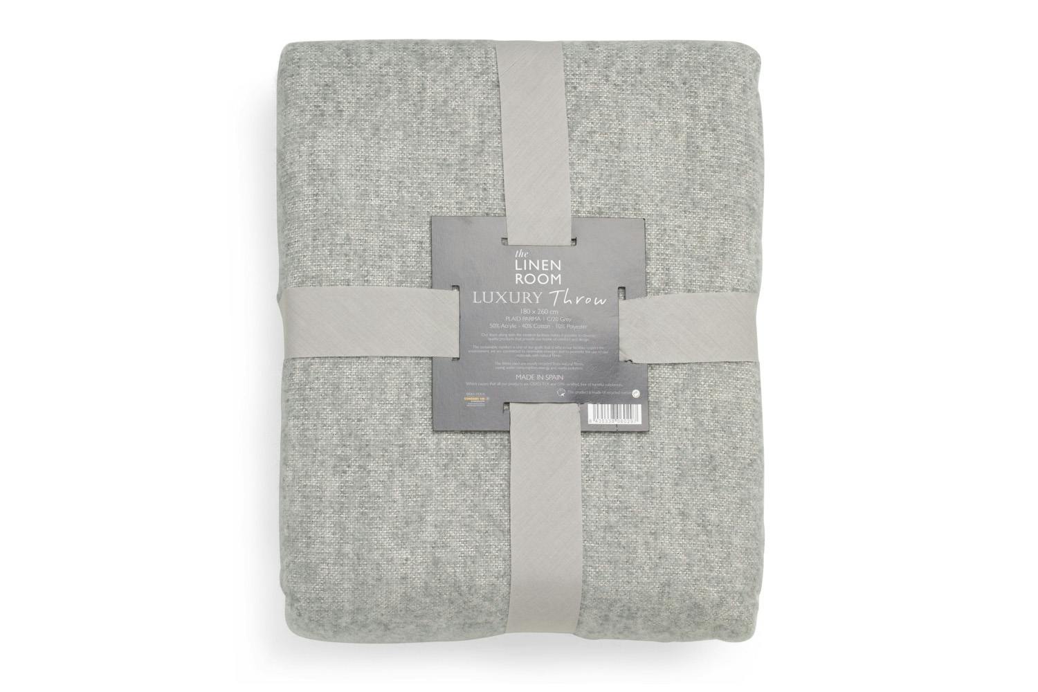 Plaid Parma 01 Blanket | Grey | 180 x 260