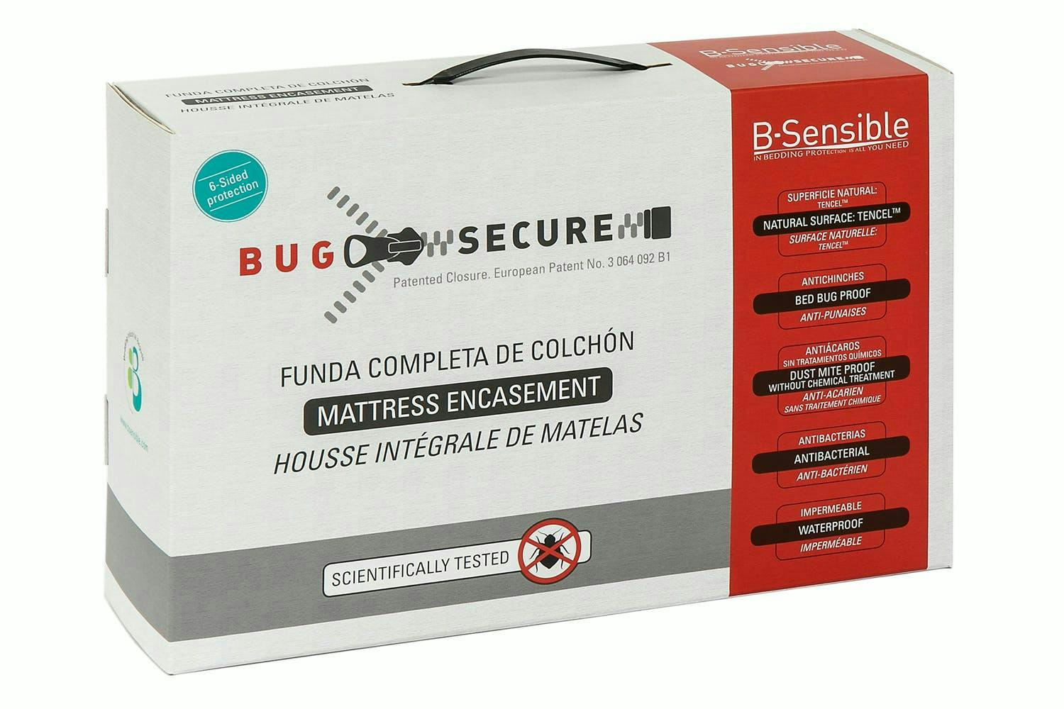 B-Sensible | Bug Secure Mattress Protector | Single