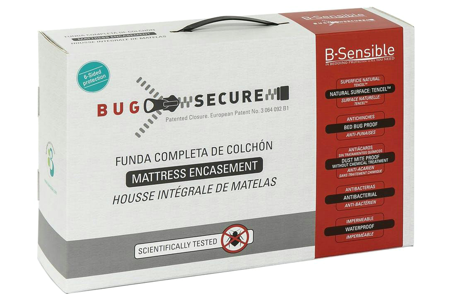 B-Sensible | Bug Secure Mattress Protector | Double