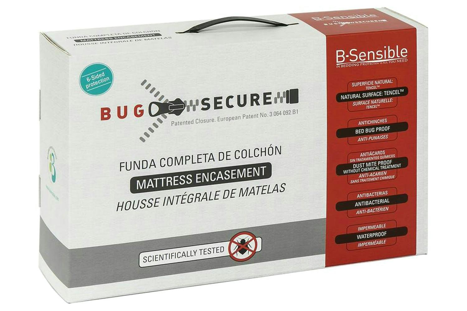 B-Sensible | Bug Secure | Mattress Protector | Double