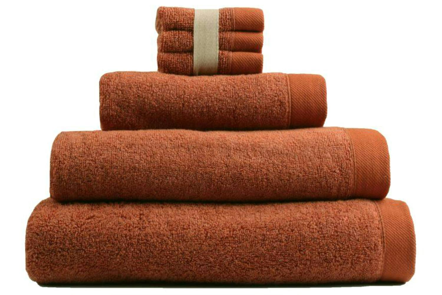 Drift | Eco Dye Hand Towel | Terracotta