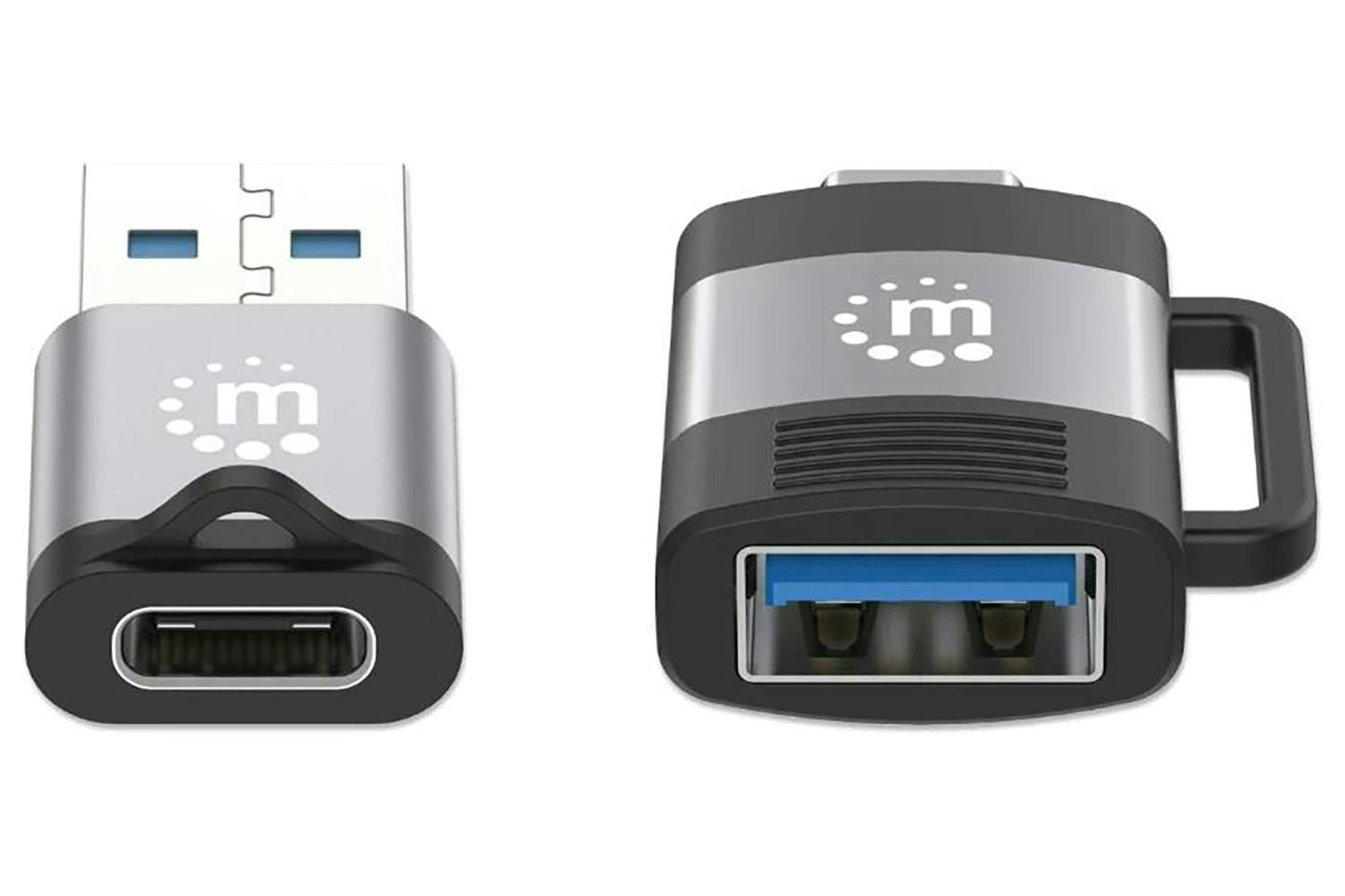 Manhattan USB-C to USB-A & USB-A to USB-C Adapters | Set of 2