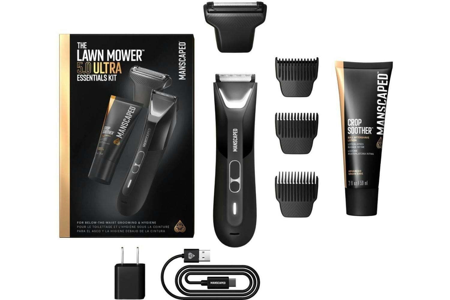 Manscaped The Lawn Mower 5.0 Ultra Hair Trimmer Essentials Kit | 75-00015