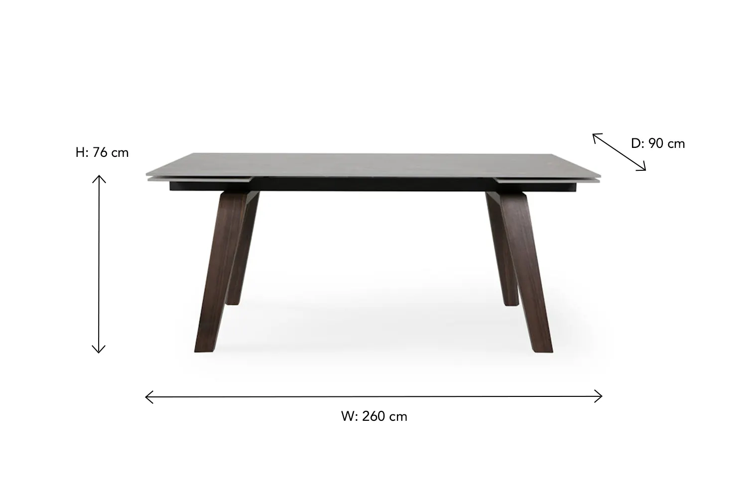 Avenza Rectangular Extending Dining Table | Latte | Ireland