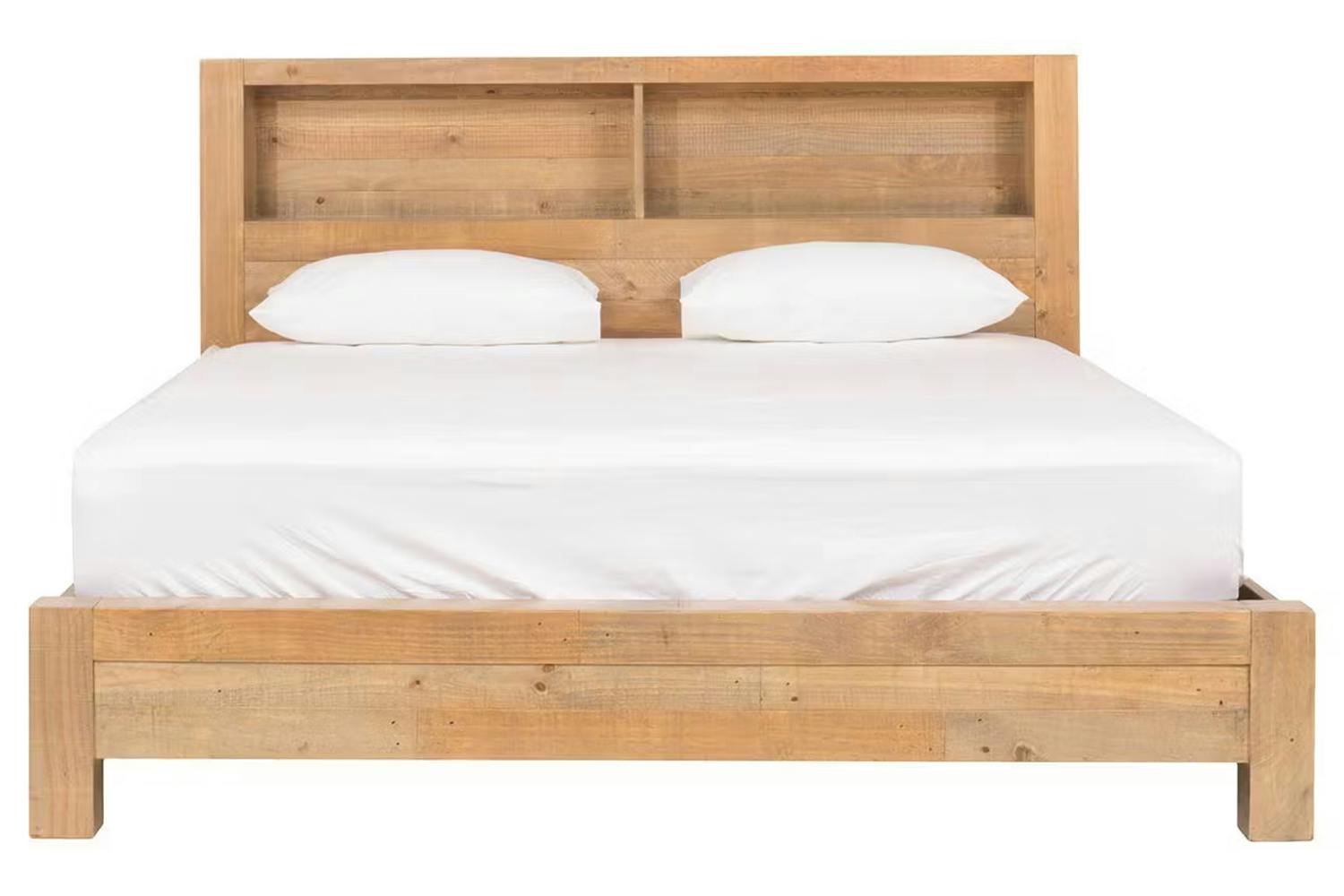 Coolmore Storage Headboard Bed Frame | King | 5ft | Natural