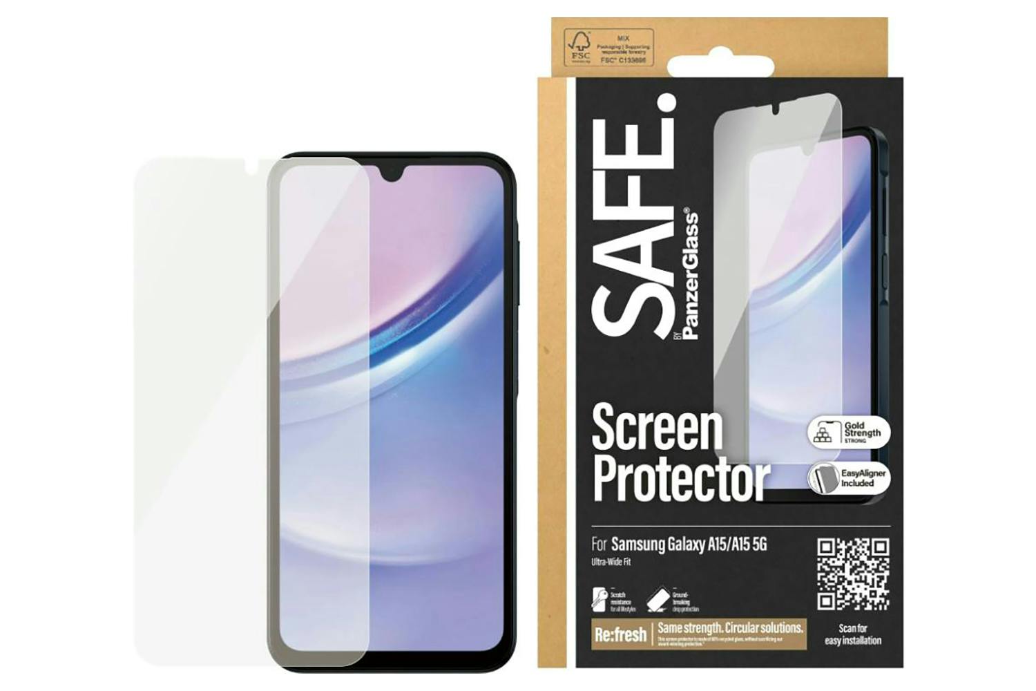 PanzerGlass Samsung Galaxy A15 5G Safe Screen Protector