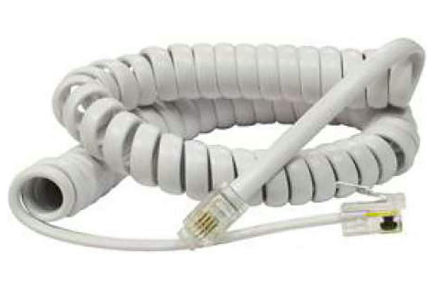 Silver 12ft Irish Telephone Handset Cord | Black