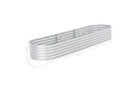 Vidaxl Garden Raised Bed 320x80x44 Cm Galvanised Steel Silver