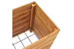 Vidaxl Raised Bed 50x40x55 Cm Recycled Teak Wood And Steel