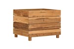 Vidaxl Raised Bed 50x40x38 Cm Recycled Teak Wood And Steel