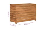 Vidaxl Raised Bed 100x40x72 Cm Recycled Teak Wood And Steel
