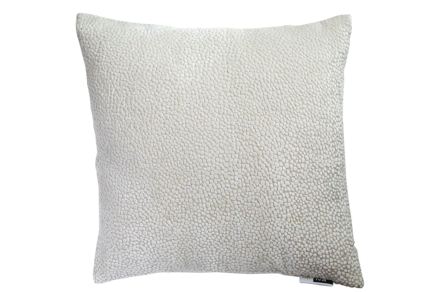 Cut Velvet Dots in Cushion | Cream | 43 x 43 cm