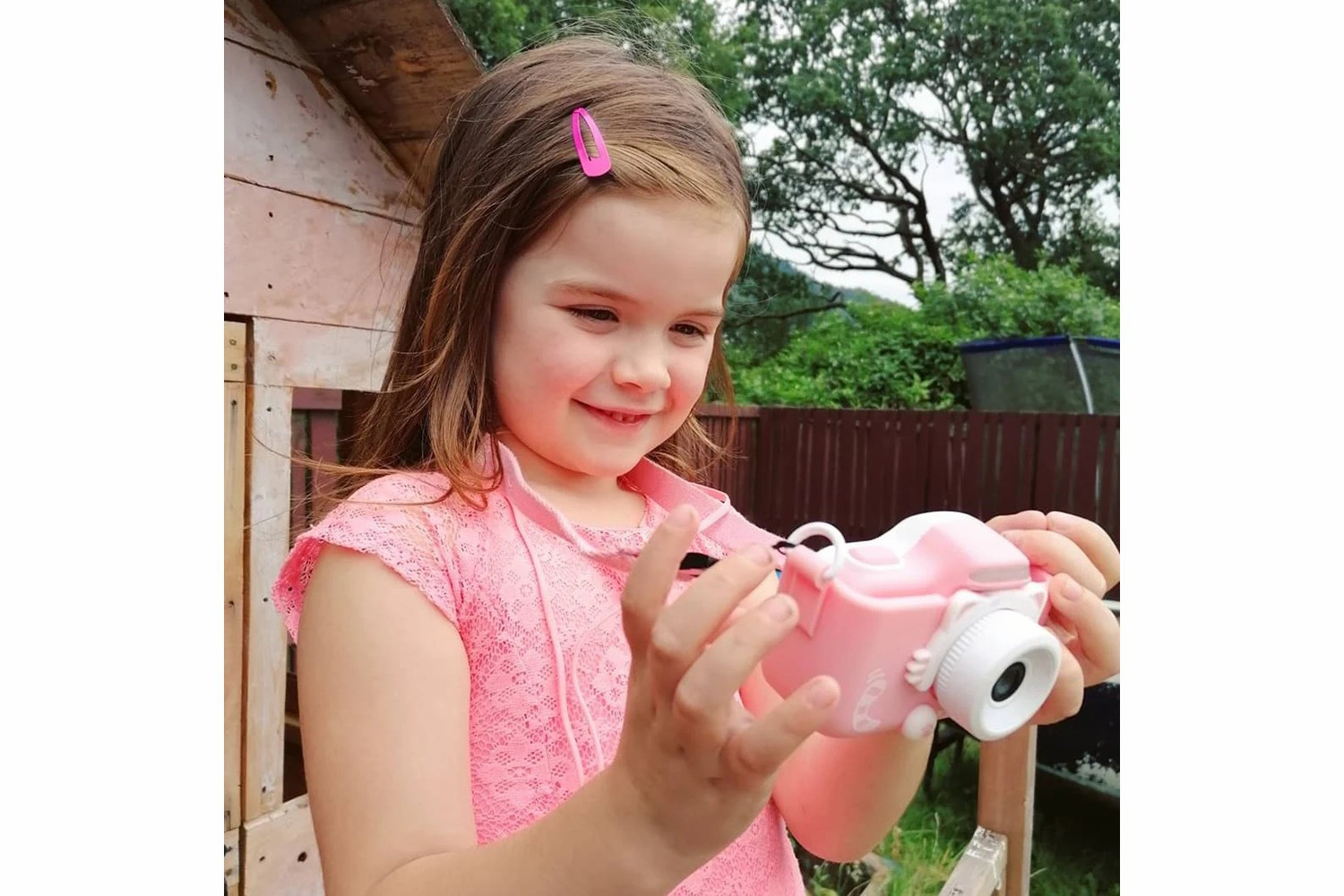 MyFirst Camera 3 Kids Digital Camera with Rubber Protective Case & Lanyard | Pink