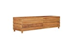 Vidaxl Raised Bed 150x40x38 Cm Recycled Teak Wood And Steel