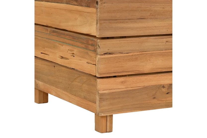 Vidaxl Raised Bed 100x40x55 Cm Recycled Teak Wood And Steel