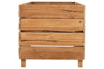 Vidaxl Raised Bed 150x40x38 Cm Recycled Teak Wood And Steel