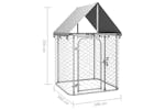 Vidaxl Outdoor Dog Kennel With Roof 100x100x150 Cm