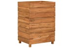 Vidaxl Raised Bed 50x40x72 Cm Recycled Teak Wood And Steel