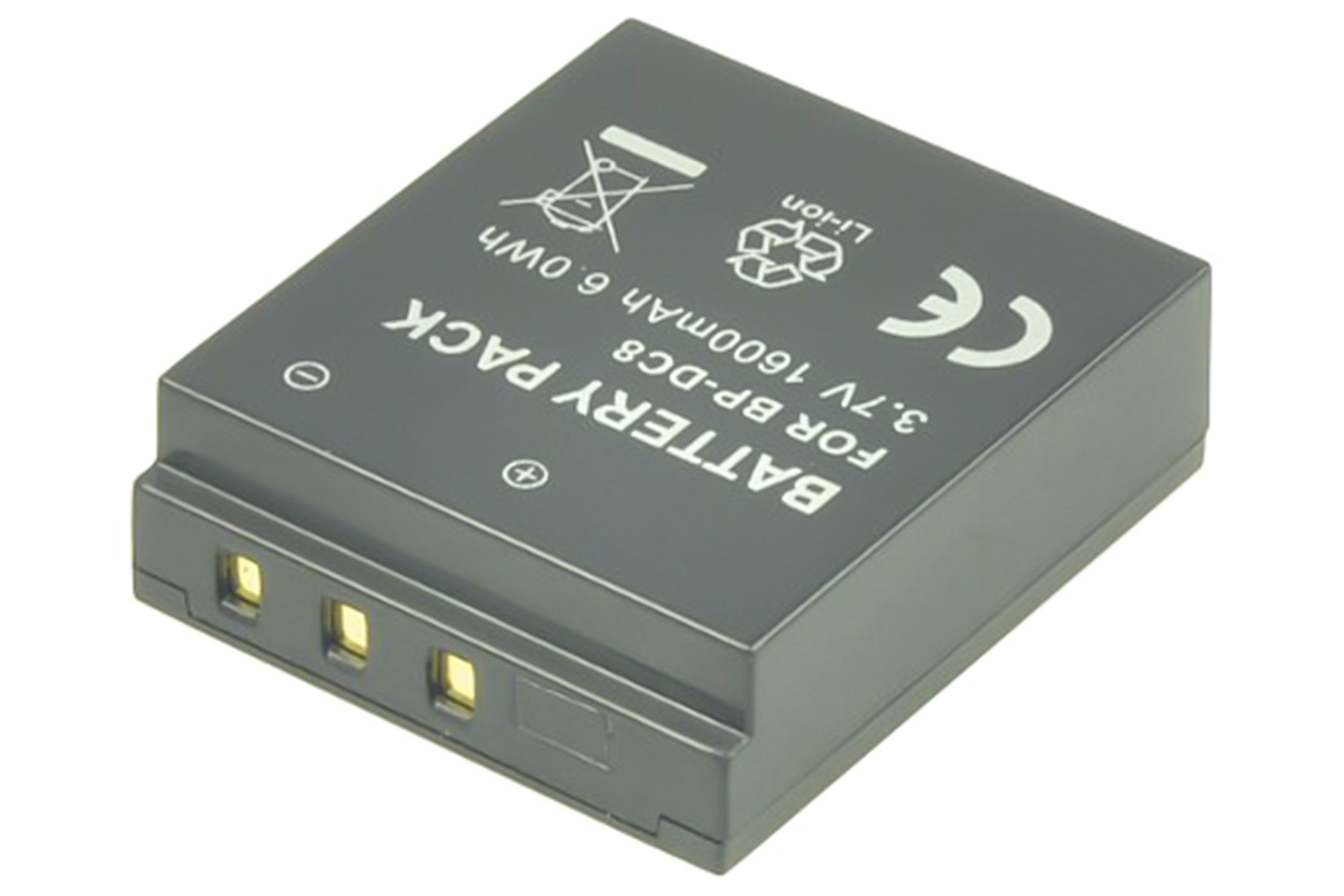 2-Power Digital Camera Battery 3.7V 1100mAh