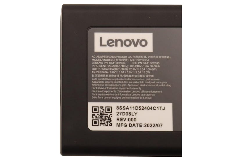 Lenovo AC Adapter USB-C 5V/9V/12V/15V/20V 100W