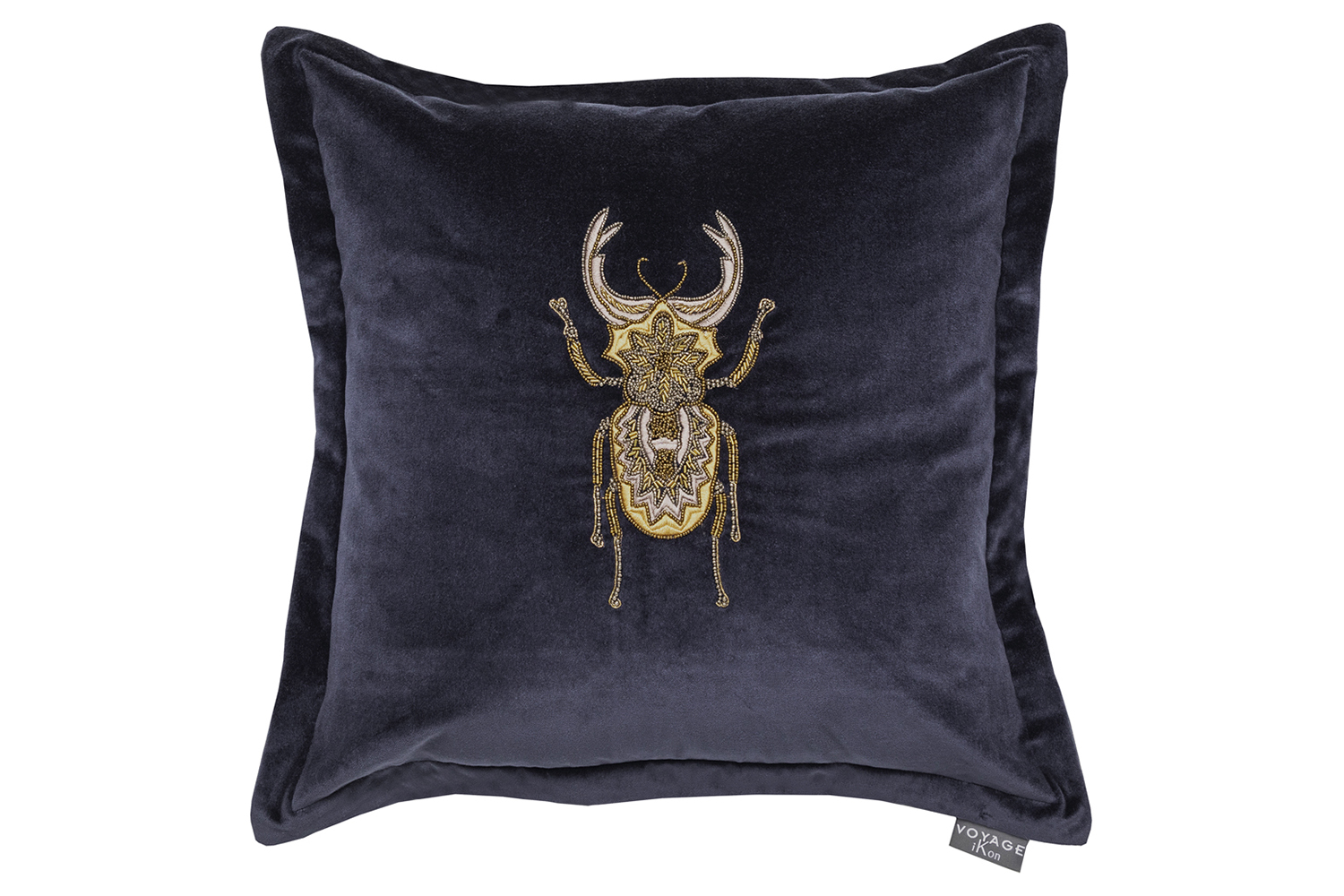 Bellatrix Feather Rich Cushion | Blue | 50 x 50 cm