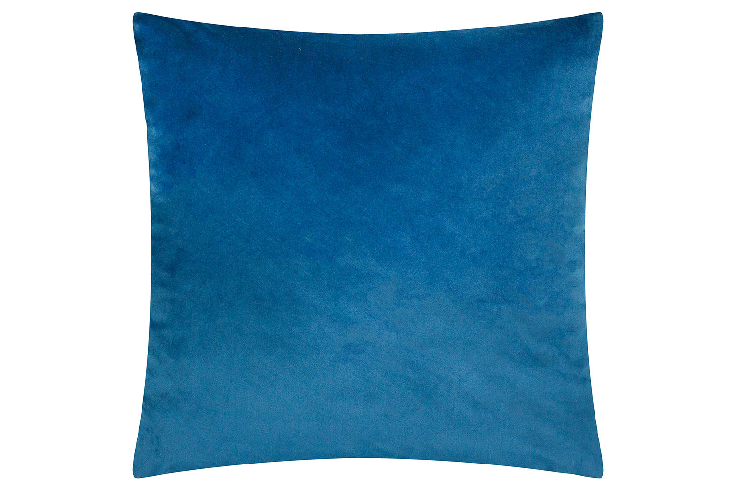 Duo Velvet Feather Cushion | Teal/Royal | 50 x 50 cm