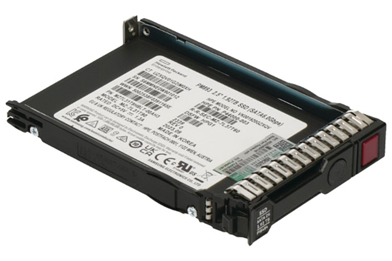 Hewlett Packard Enterprise 1.92TB SATA SSD 2.5" SFF SC RI