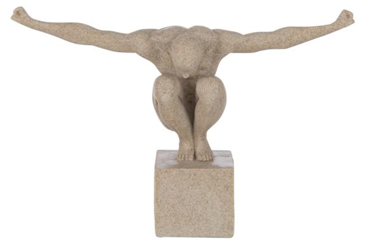 Sportsman Marble Base Statue | Sand