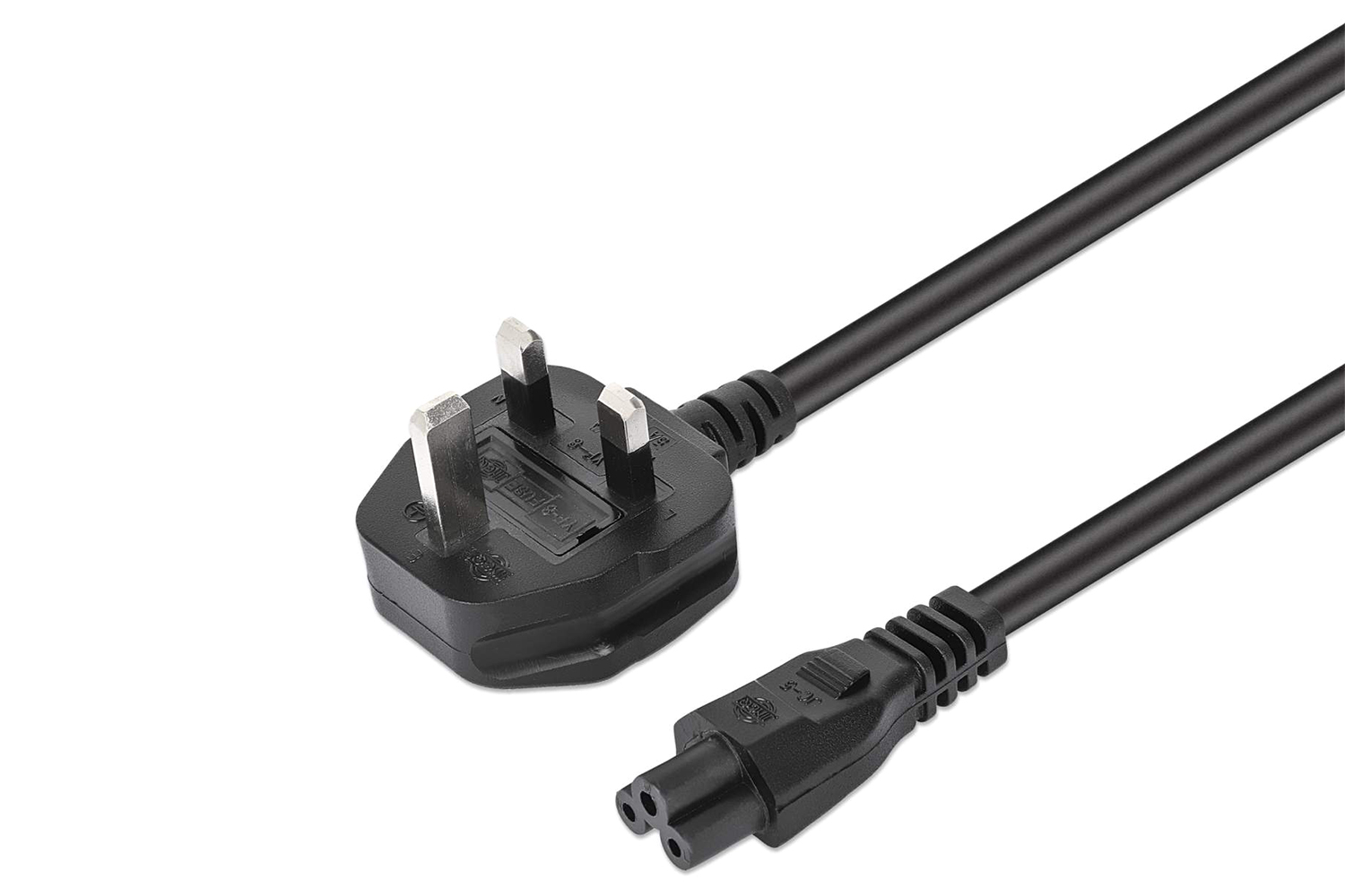Manhattan 3-Pin UK Power Cable BS1363 to C5