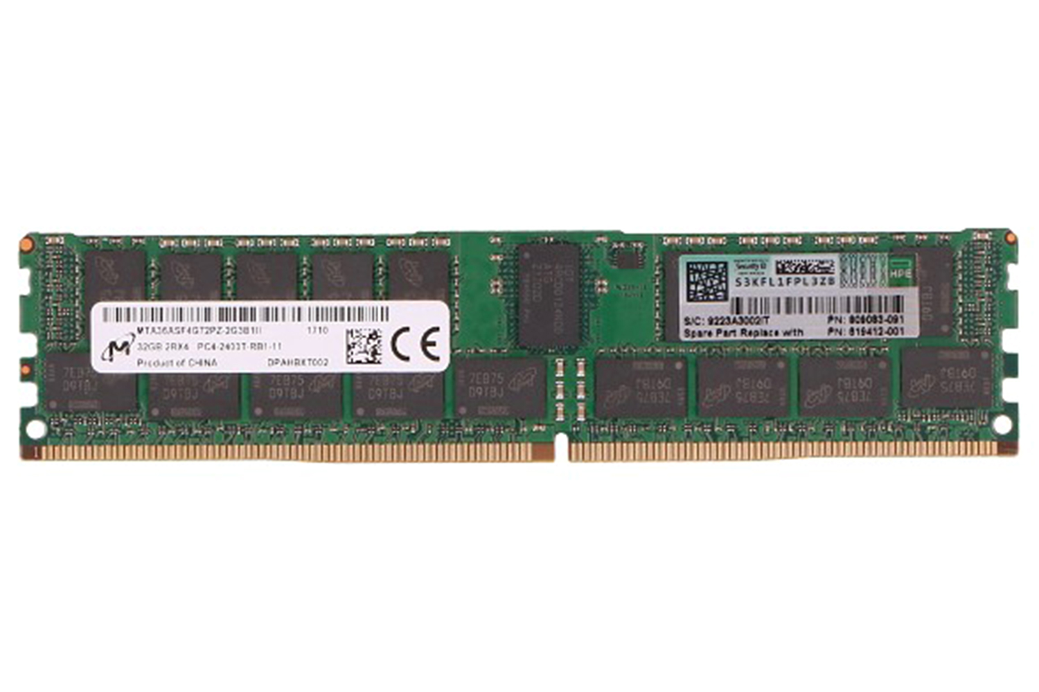 Hewlett Packard Enterprise SPS-MEMORY DIMM 32GB PC4-2400T-R 2Gx4
