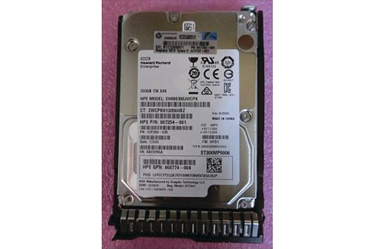 Hewlett Packard Enterprise 300GB SAS 12G 15K SFF SC HDD