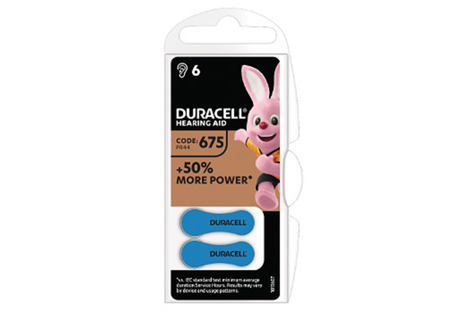Duracell DA675 Hearing Aid Battery | Pack of 6