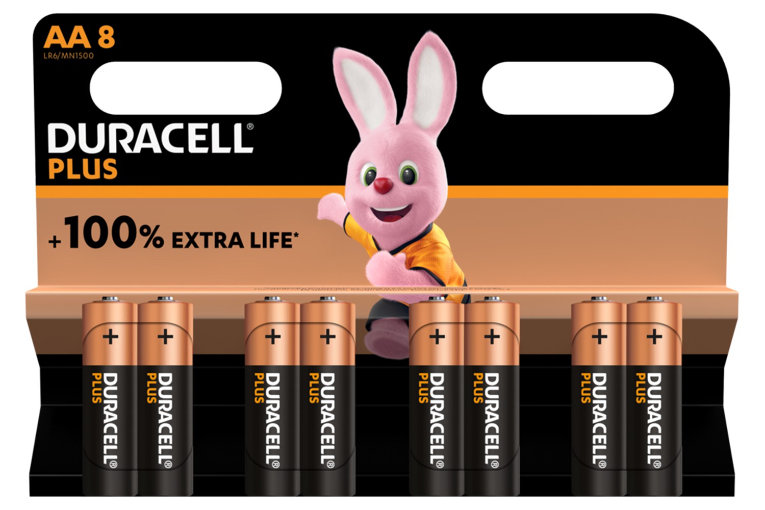 Duracell Plus AA Alkaline Battery | 8 Pack
