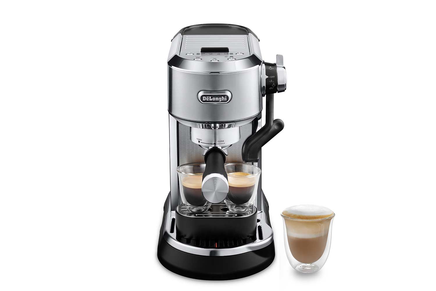 De'Longhi Dedica Maestro Plus Espresso Coffee Machine | EC950.M | Stainless Steel