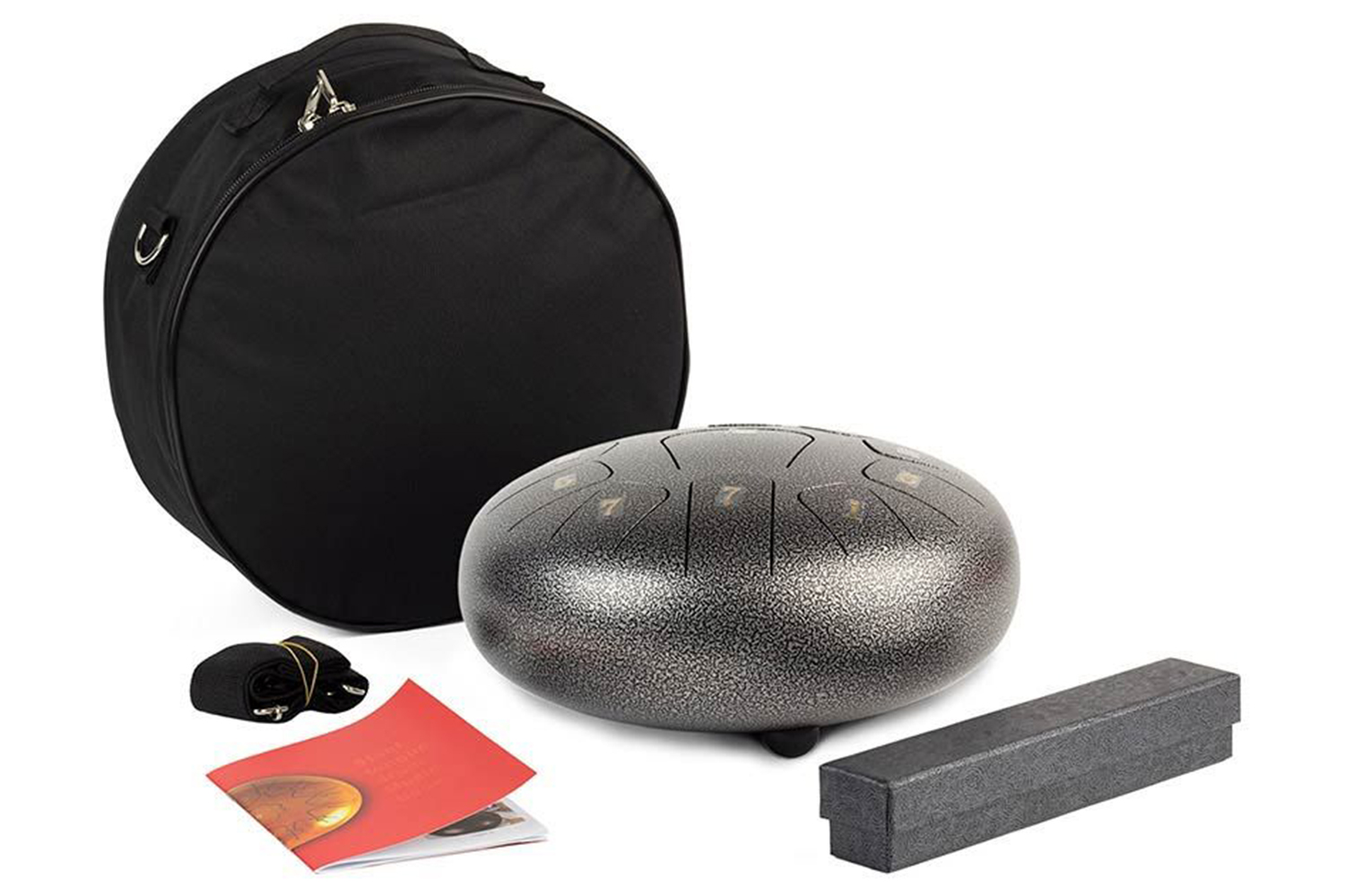 Steel Tongue Drum 10&quot; Grey Finish