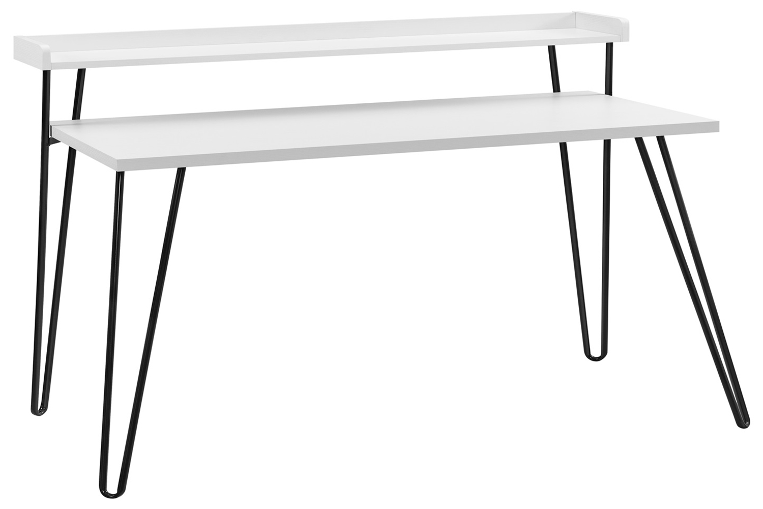 Dorel Haven Retro Desk with Riser | White