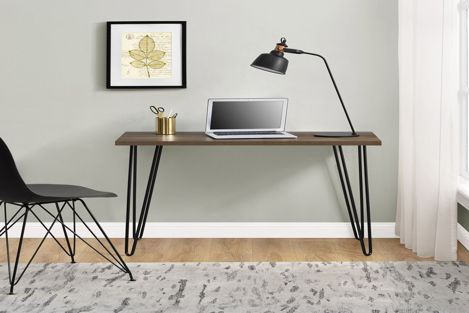 Dorel Owen Retro Desk | Walnut