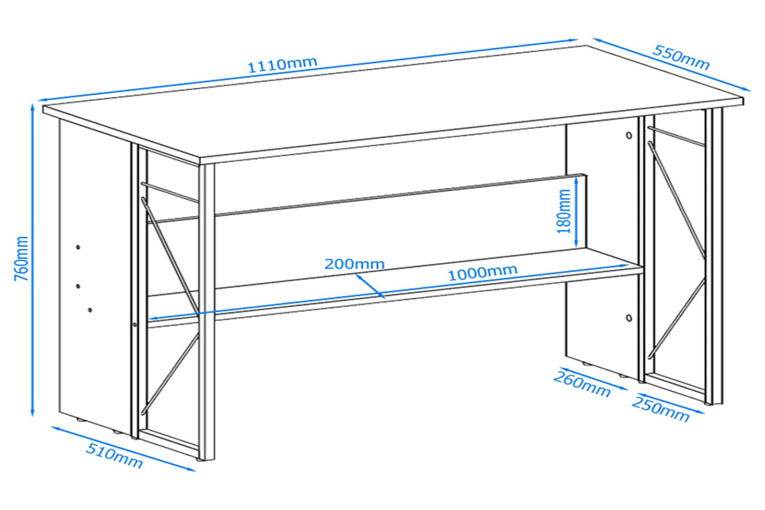 Alphason rhodes desk discount