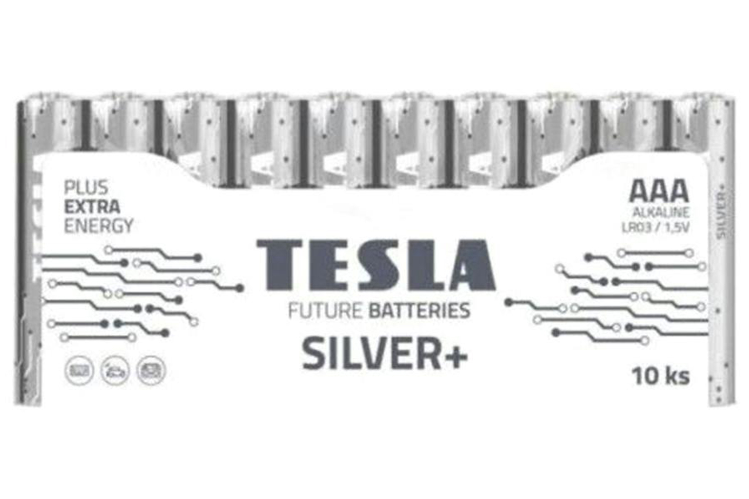 Tesla Silver+ AAA Battery | 10 Pcs of Pack