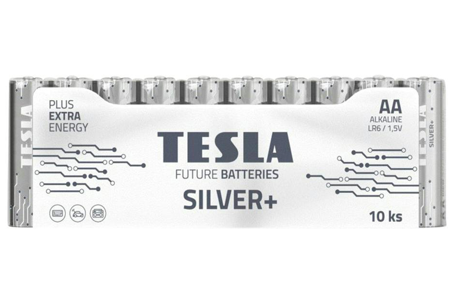 Tesla Silver+ AA Battery | 10 Pcs of Pack